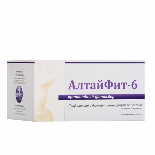 Фитосбор "Алтайфит №6" Щитовидный, 20 фильтр-пакетов