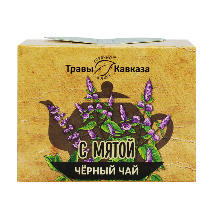 Чай черный с мятой, 50 гр.