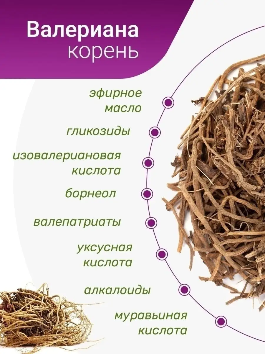 Валериана корень, 80 гр. — изображение 6