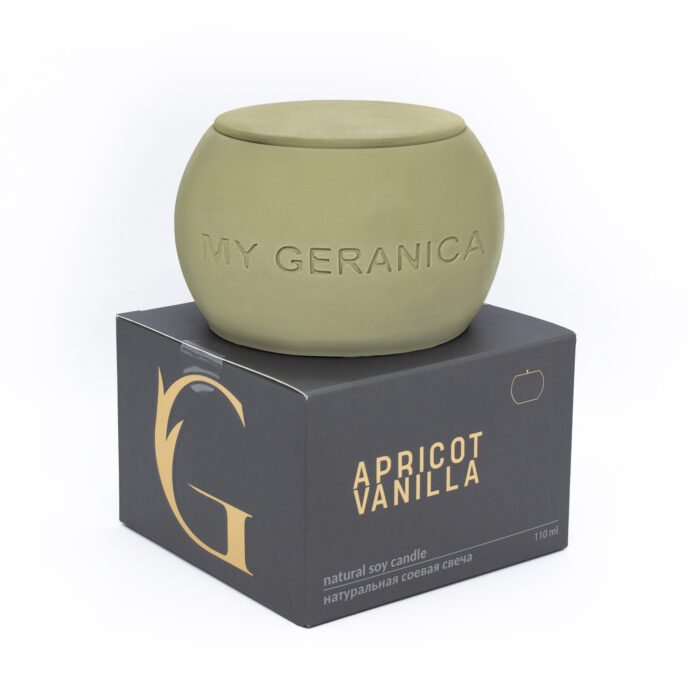 Свеча натуральная соевая Apricot Vanilla 110 мл.