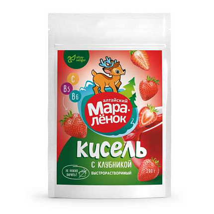 Кисель Алтайский мараленок Клубника, 200 гр.