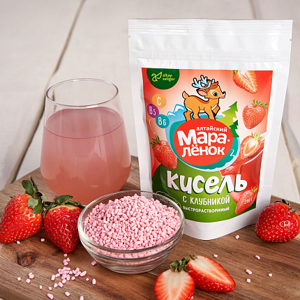 Кисель Алтайский мараленок Клубника, 200 гр. — изображение 4